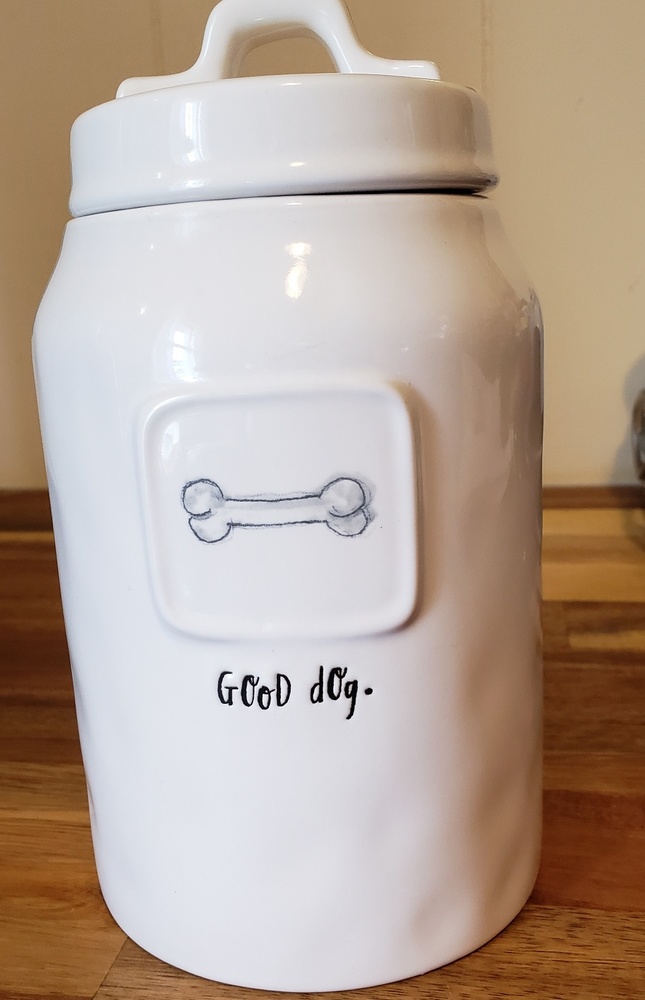 Rae Dunn Good Dog canister jar